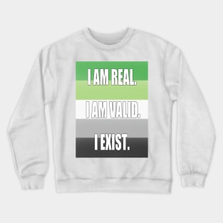 Aromantic pride: I am... Crewneck Sweatshirt